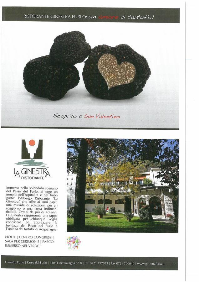 Hotel La Ginestra Acqualagna Zewnętrze zdjęcie